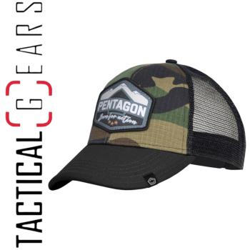 PENTAGON TRUCKER CAP ERA "BORN FOR ACTION" WOODLAND